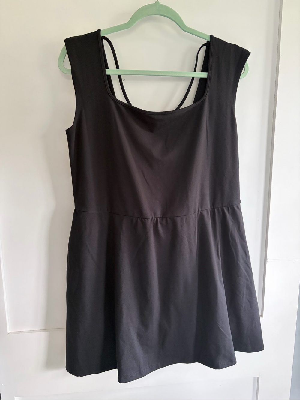 Classic Black Sleeveless Romper Dress